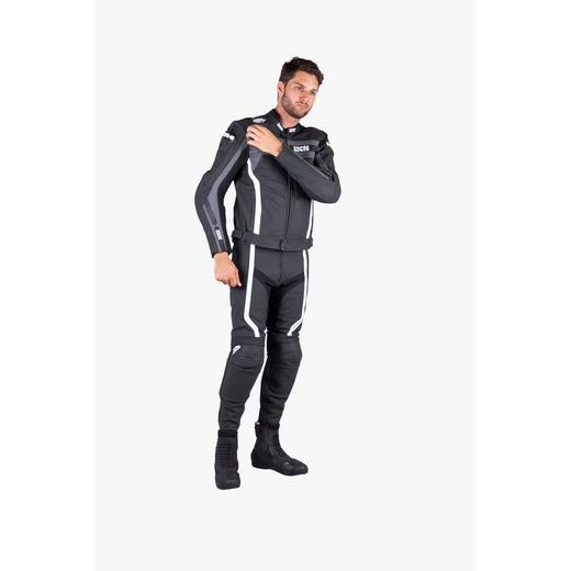 SPORTOVNÍ BUNDA IXS LD RS-600 1.0 X73003 ČERNO-ŠEDO-BÍLÁ 110H (54H)