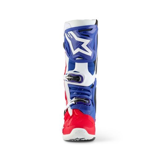 BOTY TECH 10 LIMITOVANÁ EDICE FORTITUDE, ALPINESTARS (BÍLÁ/MODRÁ/ČERVENÁ) 2025