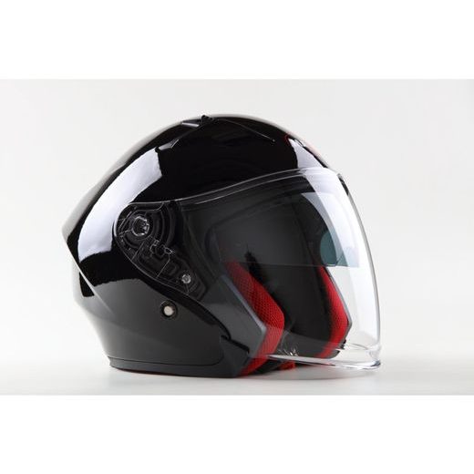 OTEVŘENÁ PŘILBA MAXX SKÚTROVÁ HELMA (ČERNÁ LESKLÁ)