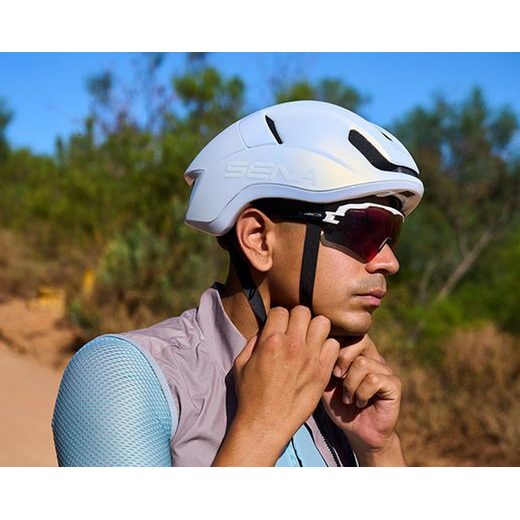 CYKLO PŘILBA S HEADSETEM S1, SENA (MATNÁ ŠEDÁ)