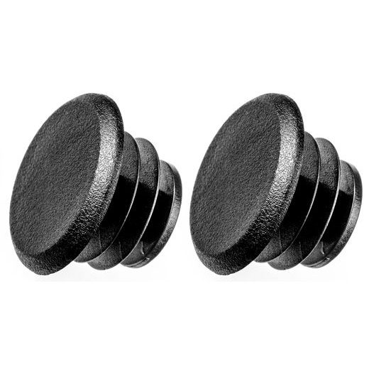 PLASTOVÉ ŠPUNTY DO KONCŮ ŘÍDÍTEK, OXFORD (ČERNÉ, 1 PÁR)