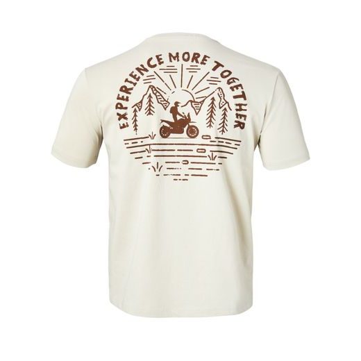 CFMOTO PÁNSKÉ TRIČKO "EXPERIENCE MORE TOGETHER" BÉŽOVÉ