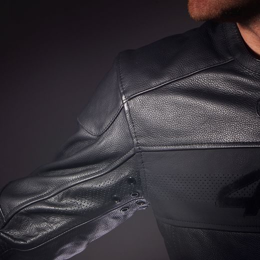 4SR PÁNSKÁ KOŽENÁ BUNDA MOTO HOOLIGAN BLACK VELVET