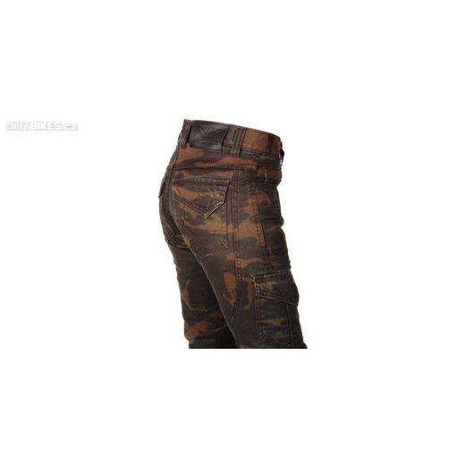 DÁMSKÉ MOTO JEANSY AYRTON CAMINO (HNĚDÉ CAMO/SEPRANÉ)