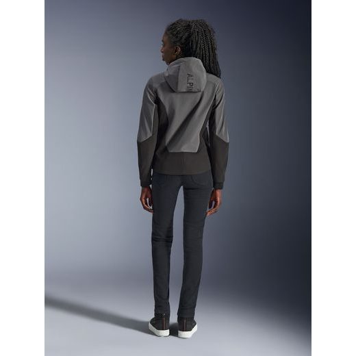 BUNDA STELLA RADIUM TECH HOODIE, ALPINESTARS, DÁMSKÁ (TMAVĚ ŠEDÁ/ČERNÁ/RŮŽOVÁ) 2026
