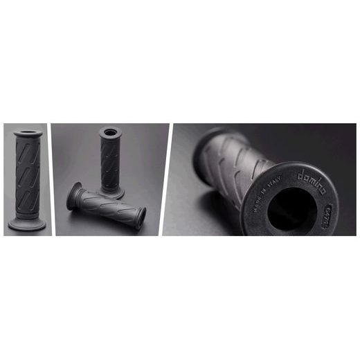 GRIPY OEM SUZUKI STYL (ROAD) DÉLKA 124/118 MM, DOMINO (ČERNÉ)