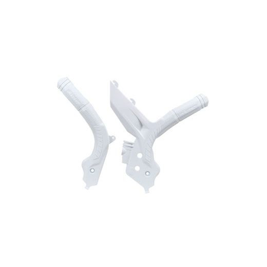 PROTEKTORY RÁMU KTM, RTECH (SADA, BÍLÉ)