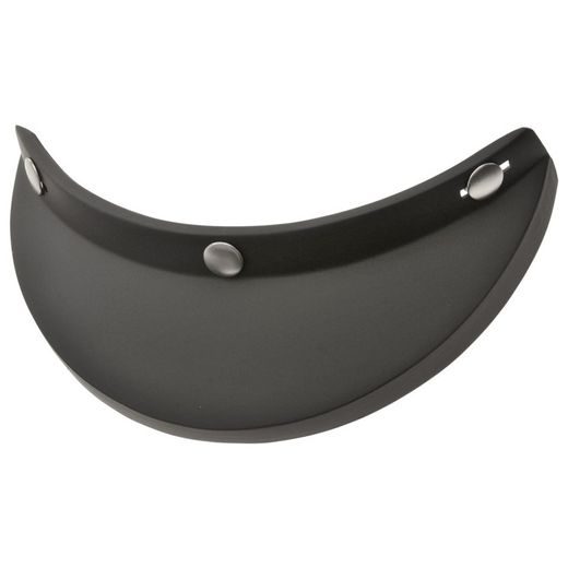 KRÁTKÝ KŠILT OLD SCHOOL (ČERNÝ MATNÝ, S PROLISEM, UNIVERZÁLNÍ PRO OTEVŘENÉ PŘILBY S UPEVNĚNÍM NA 3 DRUKY)