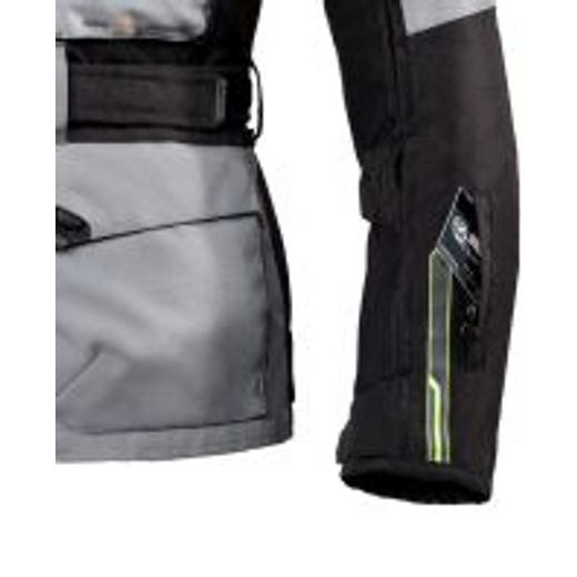 REBELHORN PÁNSKÁ TEXTILNÍ MOTO BUNDA CUBBY III ŠEDÁ ČERNÁ FLUO