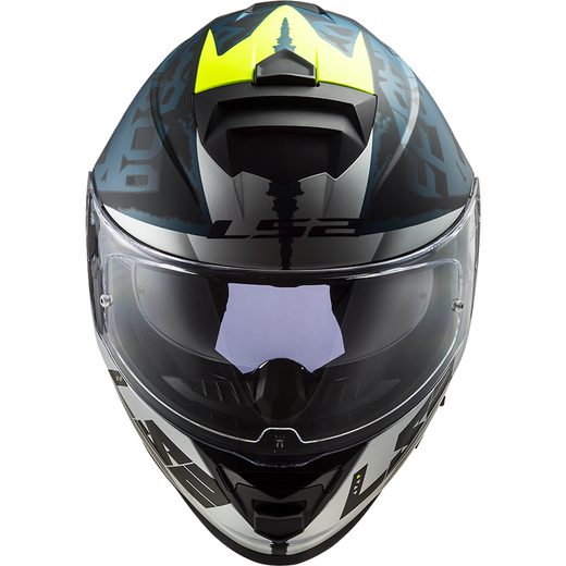 LS2 INTEGRÁLNÍ MOTO PŘILBA FF800 STORM SPRINTER M.BLACK SILVER COBALT