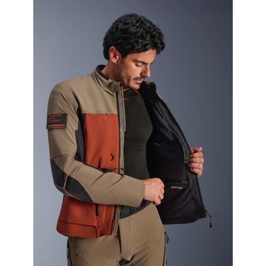 BUNDA AMT-8 STRETCH DRYSTAR XF, ALPINESTARS (HNĚDÁ/ORANŽOVÁ/ČERNÁ) 2026