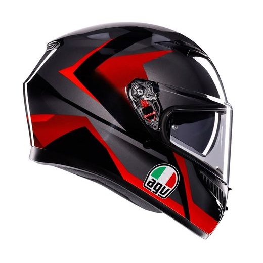 AGV INTEGRÁLNÍ PŘILBA K3 MPLK STRIGA BLACK/GREY/RED