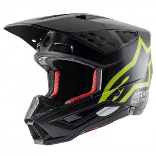 ALPINESTARS PŘILBA S-M5 COMPASS HELMET ECE(MATNÁ ČERNÁ/ŽLUTÁ FLUO)