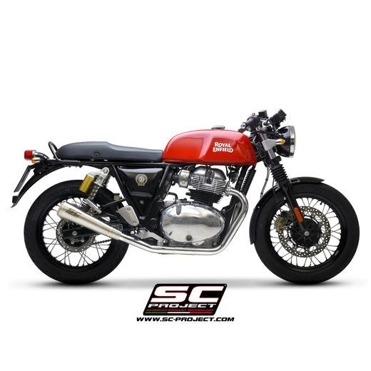 SC-PROJECT PÁR NEREZOVÝCH VÝFUKŮ CONICO 70S ROYAL ENFIELD CONTINENTAL GT 650 (2019–2024)