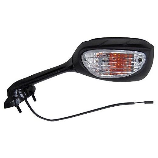 ZPĚTNÉ ZRCÁTKO S BLIKAČEM (ROZTEČ ŠROUBŮ 42 MM), Q-TECH, L