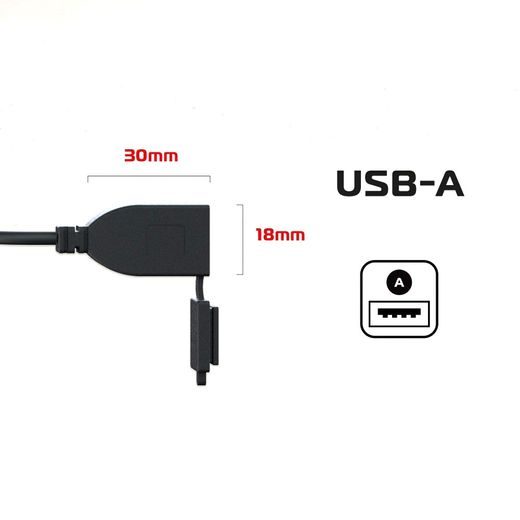 ZÁSUVKA PRO MOŽNOST DOBÍJENÍ, TYP USB A 5V/3A, OXFORD