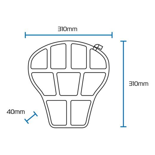 DOFUKOVACÍ PODLOŽKA PŘES SEDLO AIR SEAT STREET AND SPORT, OXFORD