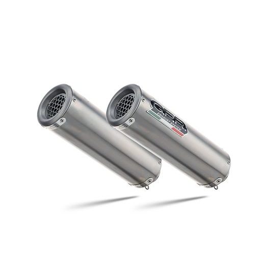 DVOJITÁ KONCOVKA VÝFUKU SLIP-ON GPR M3 H.47.M3.TN BROUŠENÝ TITAN