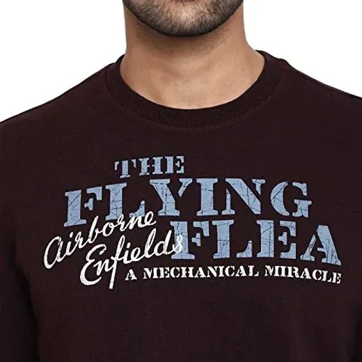 ROYAL ENFIELD PÁNSKÁ MIKINA THE FLYING FLEA VÍNOVÁ