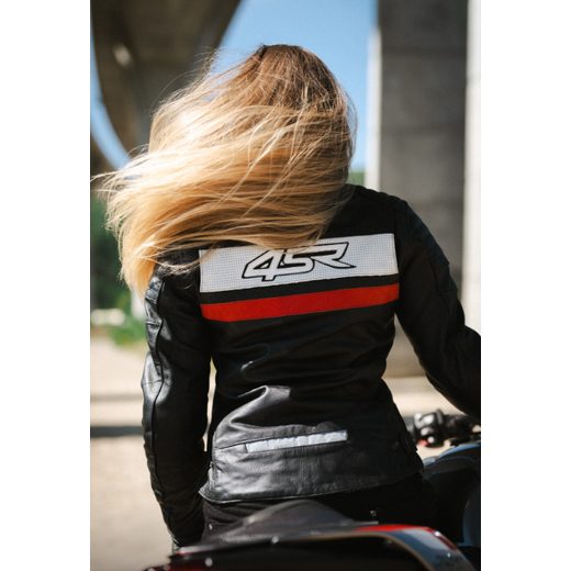 4SR DÁMSKÁ KOŽENÁ MOTO BUNDA ROADSTER LADY III RED