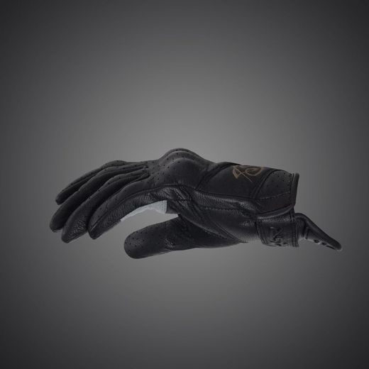 4SR DÁMSKÉ KOŽENÉ MOTO RUKAVICE MONSTER LADY ČERNO ŠEDÉ