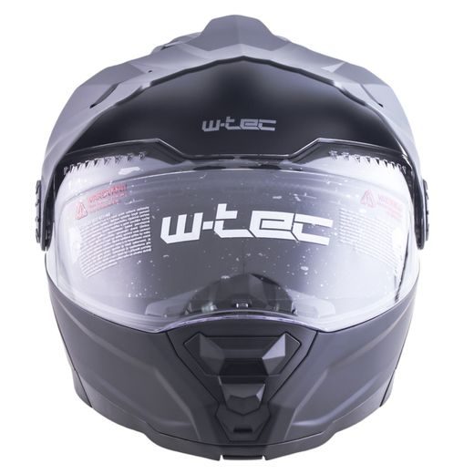 VÝKLOPNÁ ENDURO PŘILBA W-TEC BISCAIA P/J ČERNÁ LESKLÁ *