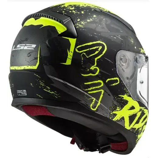 LS2 DĚTSKÁ INTEGRÁLNÍ PŘILBA FF353 RAPID MINI VIGNETTE BLACK H-V YELLOW