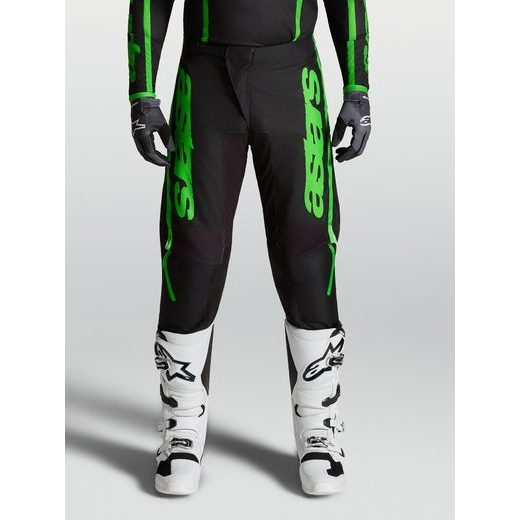 KALHOTY FLUID APEX V2, ALPINESTARS (ČERNÁ/ZELENÁ FLUO) 2027