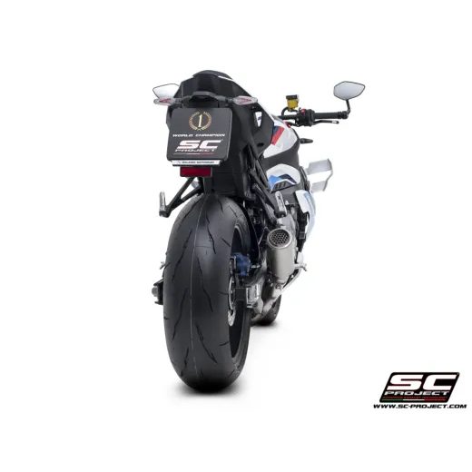 SC-PROJECT TITANOVÝ VÝFUK CR-T S MŘÍŽKOU PROTI KAMENŮM BMW M 1000 RR (23-24) E5