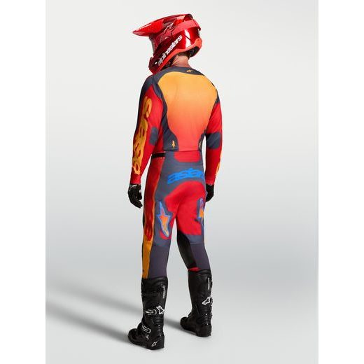 KALHOTY RACER HUNT, ALPINESTARS (ČERVENÁ/TMAVĚ ŠEDÁ/GRADIENT) 2027