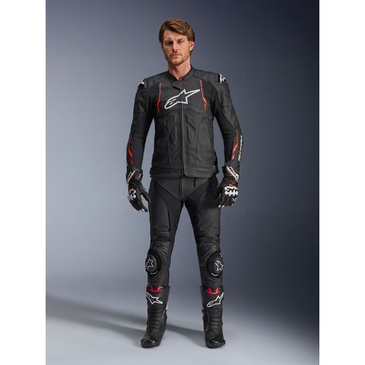 BUNDA DUSK AIRFLOW, ALPINESTARS (ČERNÁ/ČERVENÁ FLUO) 2025