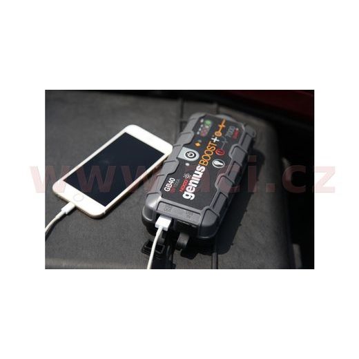 STARTOVACÍ BOX + POWER BANKA, STARTOVACÍ PROUD 1000 A, NOCO GENIUS BOOST PLUS GB40 (NOCO USA)
