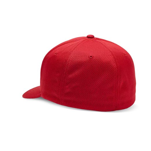 FOX HEAD TECH FLEXFIT HAT, FLAME RED
