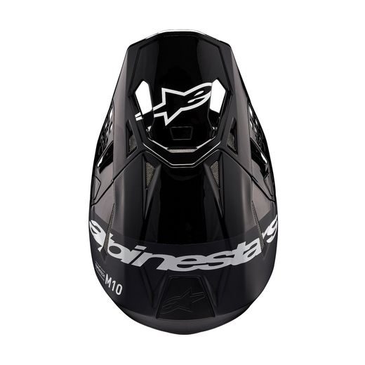 PŘILBA ALPINESTARS SUPERTECH S-M10 FLOOD (ČERNÁ/TMAVĚ ŠEDÁ) 2024