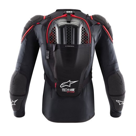 AIRBAGOVÁ VESTA TECH-AIR®OFF-ROAD SYSTEM, ALPINESTARS (ČERNÁ/ČERVENÁ)