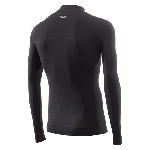 SIXS TS3 V2- TRIČKO S DL. RUKÁVEM A STOJÁČKEM ČERNÁ