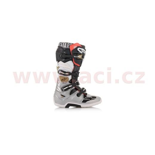 ALPINESTARS BOTY TECH 7 (ČERNÁ/STŘÍBRNÁ/BÍLÁ/ZLATÁ)