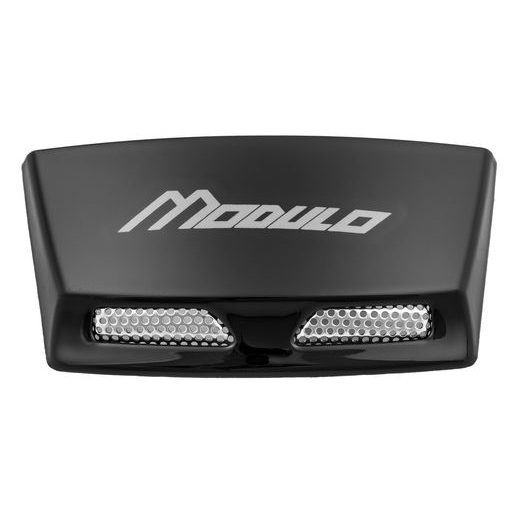 ZADNÍ KRYTY VENTILACE PRO PŘILBY MODULO 2.0, CASSIDA (ČERNÁ LESKLÁ, VČ. BÍLÉHO LOGA)