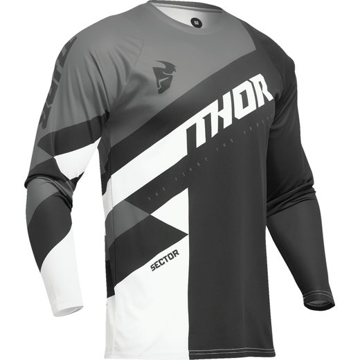 THOR DRES JERSEY SECTOR CHKR ČERNÁ/ŠEDÁ/BÍLÁ
