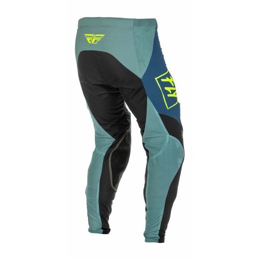 KALHOTY LITE, FLY RACING - USA (ŠEDÁ/TYRKYSOVÁ/HI-VIS)