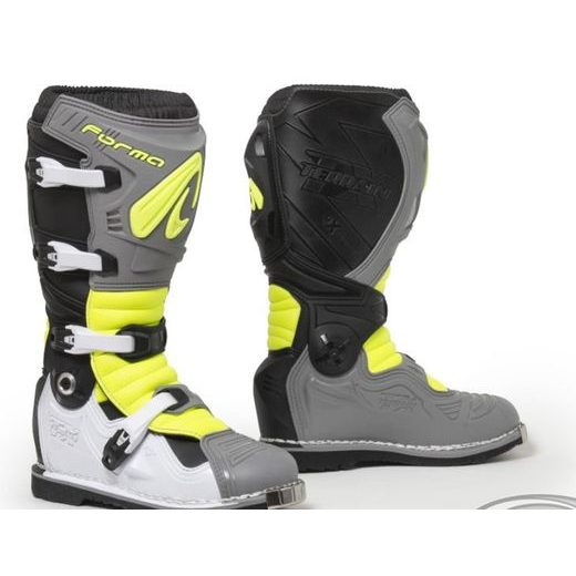 MOTO BOTY FORMA TERRAIN EVOLUTION TX ŠEDO/BÍLO/NEONOVĚ ŽLUTÉ
