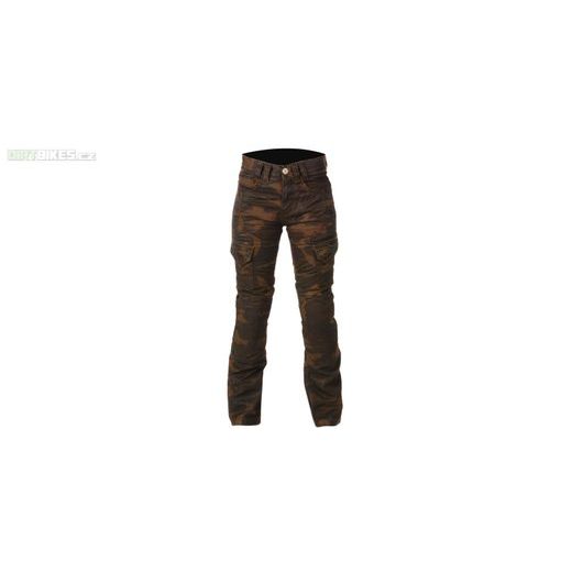 DÁMSKÉ MOTO JEANSY AYRTON CAMINO (HNĚDÉ CAMO/SEPRANÉ)