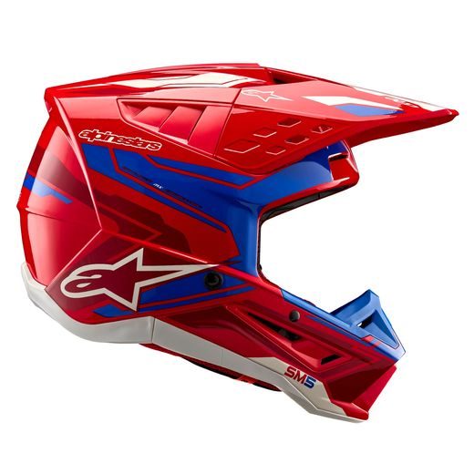 PŘILBA ALPINESTARS S-M5 ACTION 2 (ČERVENÁ FLUO/MODRÁ) 2024