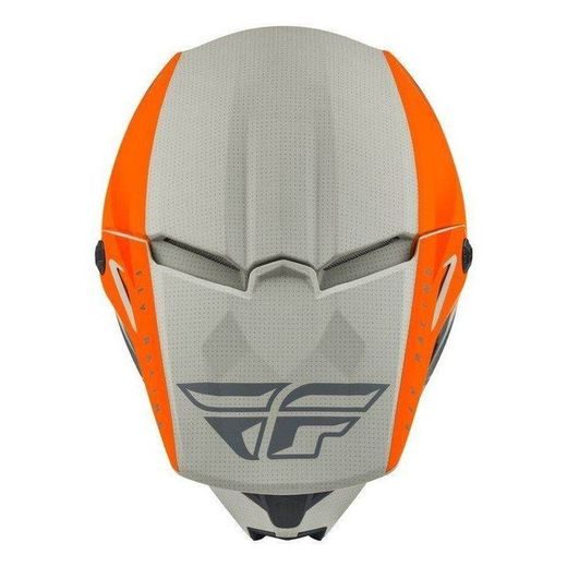 DĚTSKÁ PŘILBA KINETIC STRAIGHT, FLY RACING (ORANŽOVÁ/ŠEDÁ)