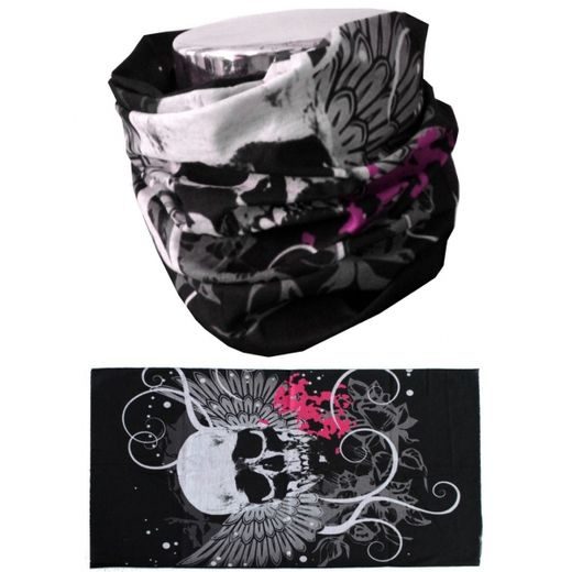 NÁKRČNÍK MTHDR SCARF SKULL PINK
