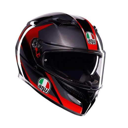 AGV INTEGRÁLNÍ PŘILBA K3 MPLK STRIGA BLACK/GREY/RED