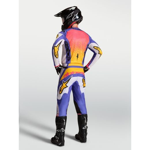 KALHOTY FLUID DRAG, ALPINESTARS (SVĚTLE ŠEDÁ/FIALOVÁ/ZLATÁ) 2027