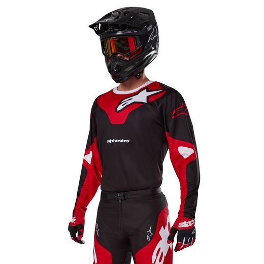 DRES RACER VEIL, ALPINESTARS (ČERNÁ/ČERVENÁ) 2025