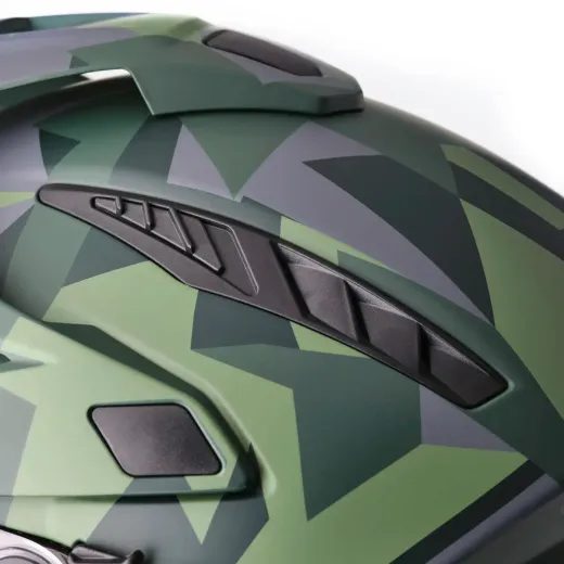 GMS ENDURO PŘILBA ADVENTUS CAMO MATNĚ ZELENO-ČERNO-MASKÁČOVÁ