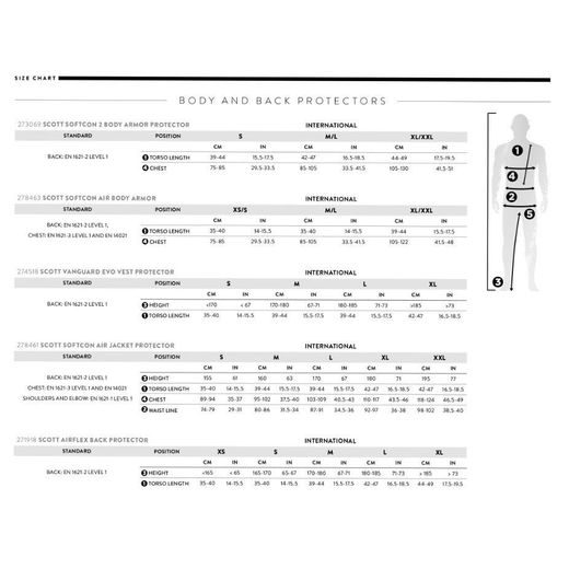 SCOTT CHRÁNIČ PÁTEŘE AIRFLEX BLACK